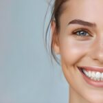 closeup-smiling-woman-with-healthy-skin-gray-background-showcasing-skincare-facial-treatment-concept-beauty-photography-skincare-routine-women39s-health-facial-treatments